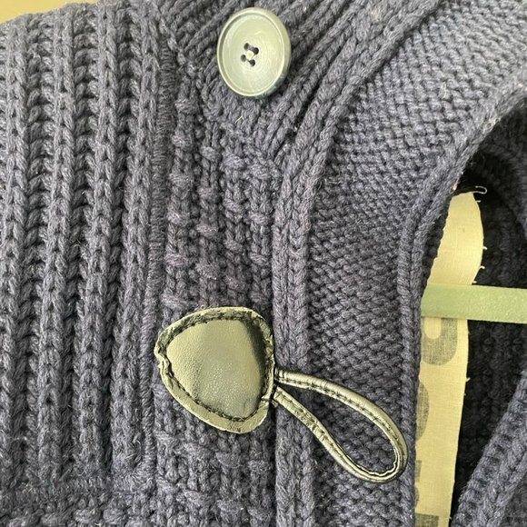 Bark Montgomery Knitted Sweater Jacket with Hood X-Small Navy - Picture 9 of 13